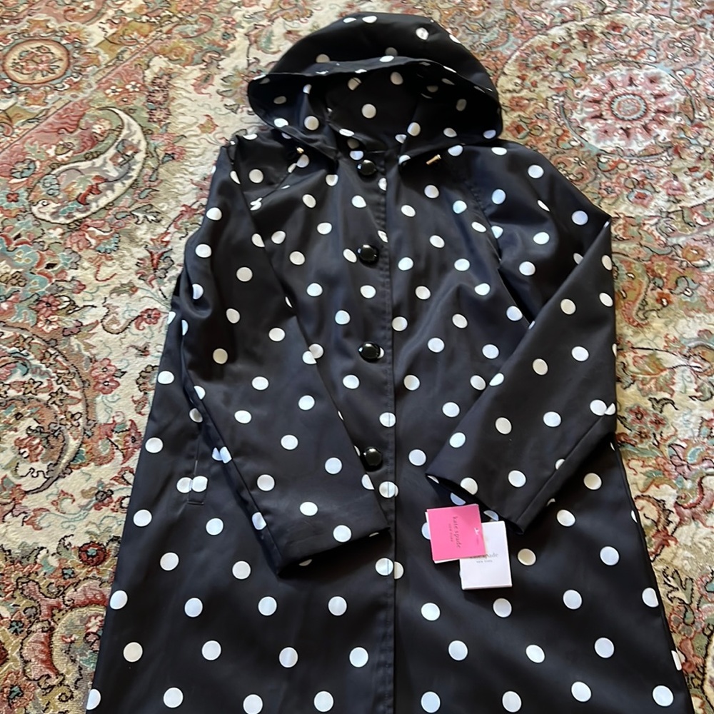 COPY - Kate spade polka dot rain coat